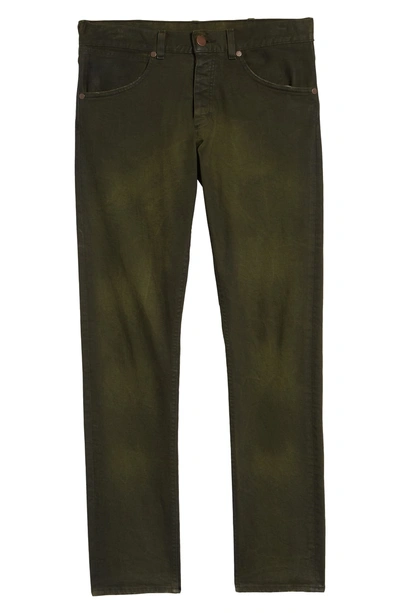 Shop Wrangler Larston Slim Fit Jeans In Rover Green