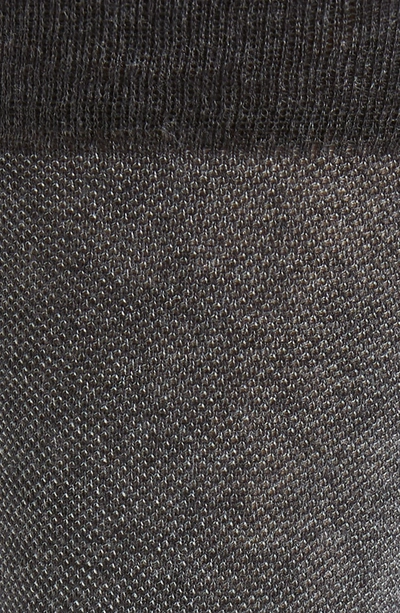 Shop Cole Haan Pique Texture Crew Socks In Grey