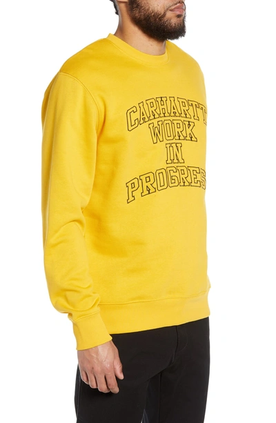 Shop Carhartt Wip Division Embroidered Sweatshirt In Quince / Black