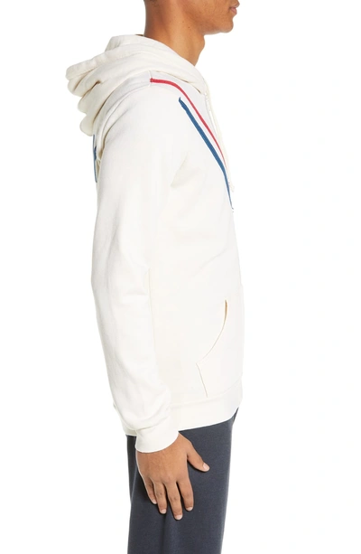 Shop Aviator Nation Pray For Surf Zip Hoodie In Vintage White