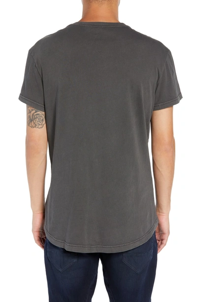 Shop G-star Raw Starkton Solid V-neck T-shirt In Dark Black