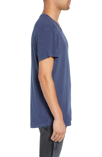 Shop G-star Raw Starkton Solid V-neck T-shirt In Sartho Blue