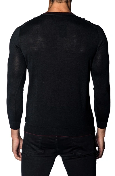 Shop Jared Lang Trim Fit V-neck Sweater In Black