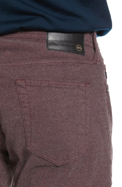 Shop Ag Tellis Slim Fit Five-pocket Pants In Rich Carmine