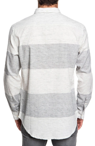 Shop Quiksilver Minoo Valley Striped Shirt In Iron Gate Marble Neppy