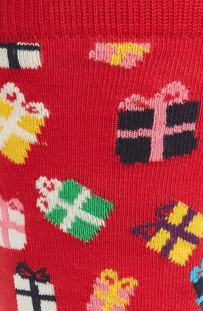 Shop Happy Socks Gift Pattern Socks In Red