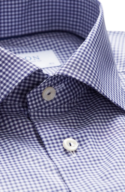 Shop Eton Contemporary Fit Check Dress Shirt In Blue