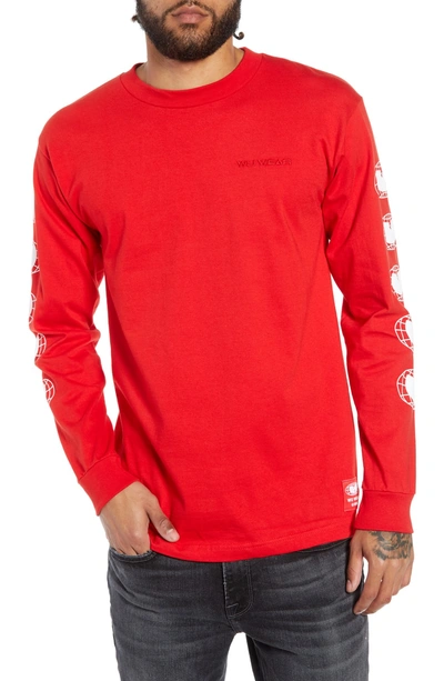 Shop Wu Wear Og Graphic Long Sleeve T-shirt In Red