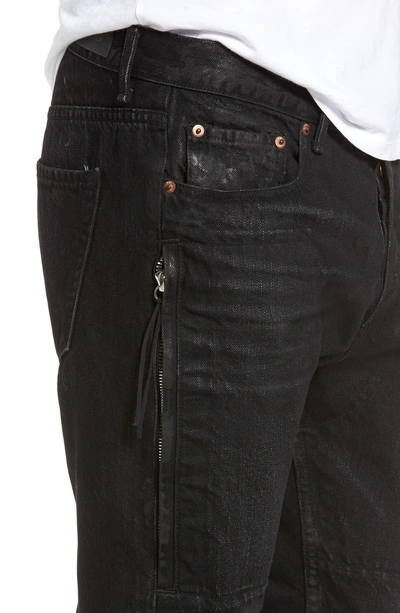 Shop Mr Completely Emirate Slim Fit Jeans In Black Japan Selvedge