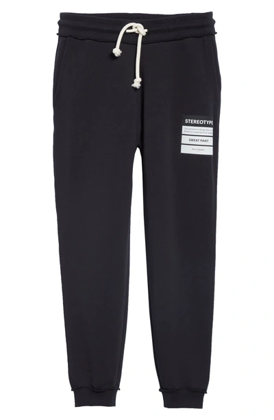 Shop Maison Margiela Stereotype Sweatpants In Black