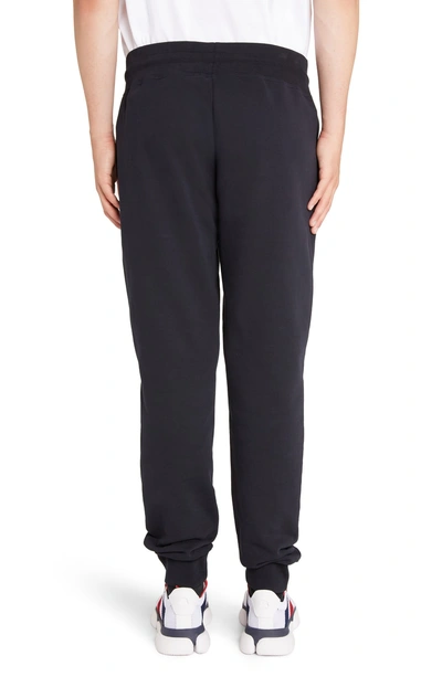 Shop Moncler Colorblock Sweatpants In Dark Blue