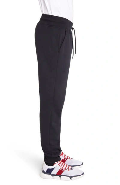 Shop Moncler Colorblock Sweatpants In Dark Blue