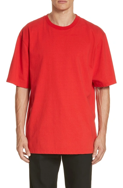 Shop Calvin Klein 205w39nyc Oversize T-shirt In Red
