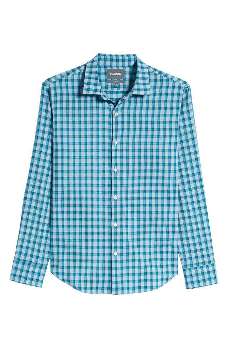 Bonobos Slim Fit Check Performance Sport Shirt In Nelson Check Dream