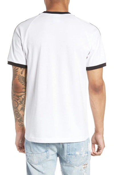 Shop Adidas Originals 3-stripes T-shirt In White