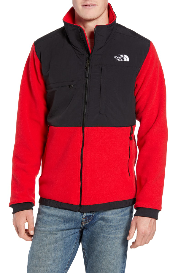 north face denali red