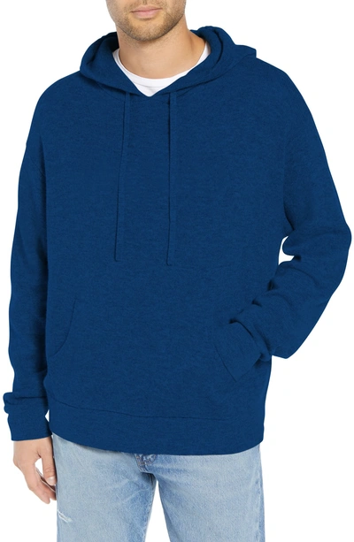 Shop The Kooples Classic Fit Hoodie Sweater In Navy