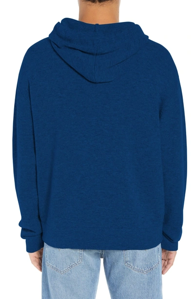 Shop The Kooples Classic Fit Hoodie Sweater In Navy