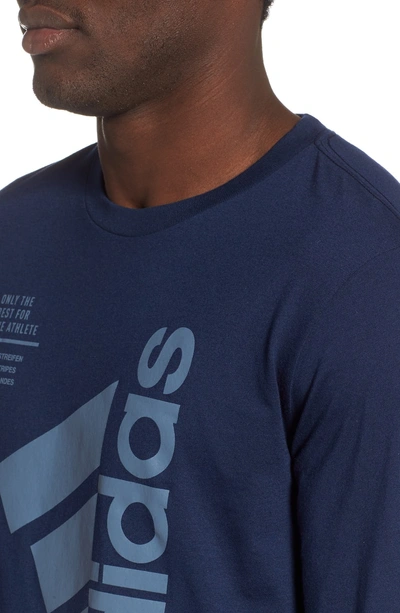 Shop Adidas Originals Long Sleeve Technical T-shirt In Navy
