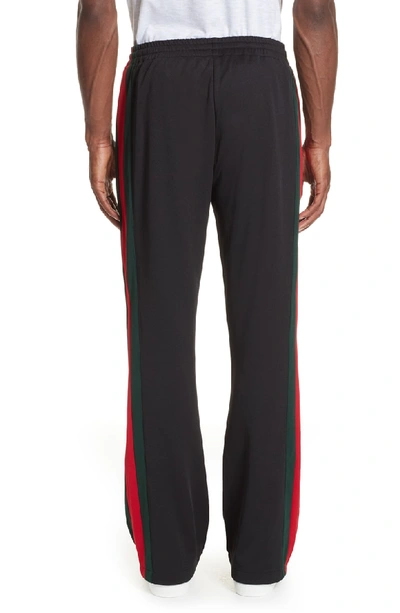 Shop Gucci Technical Jersey Flare Pants In Black