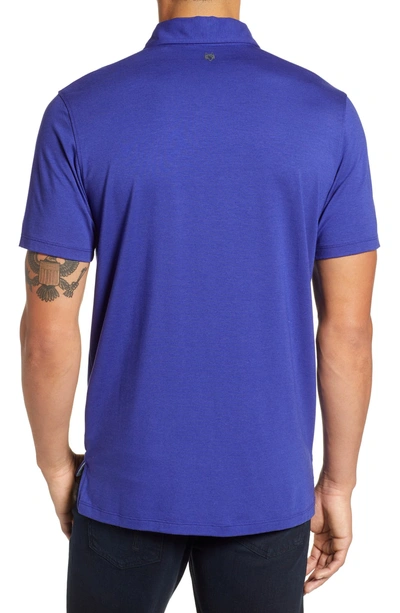 Shop Greyson Regular Fit Jersey Polo In Twilight