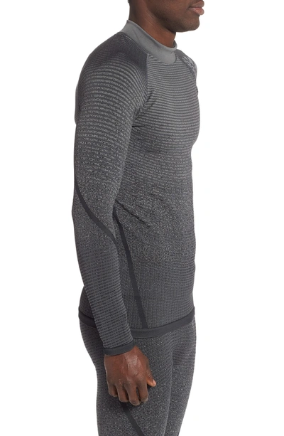Adidas Originals Alphaskin 360 Seamless Long Sleeve T-shirt In Grey Four/  Black | ModeSens