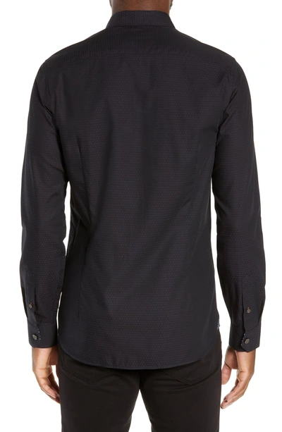 Shop Ted Baker Shadwel Slim Fit Star Print Sport Shirt In Black