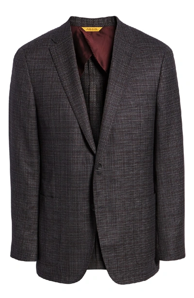 Shop Hickey Freeman Classic Fit Plaid Wool Sport Coat In Grey