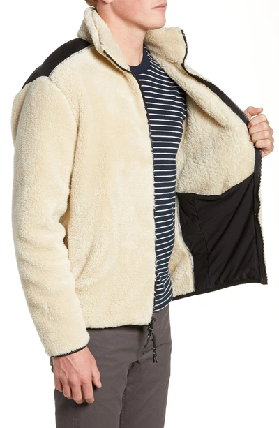 Shop Rag & Bone Regular Fit Fleece Jacket In Ivory