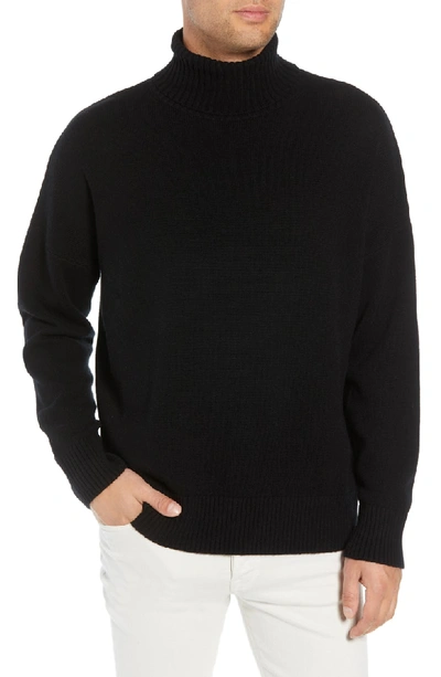Shop The Kooples Wool & Cashmere Turtleneck Sweater In Black