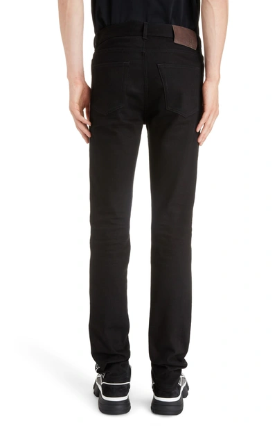 Shop Givenchy Side Stripe Skinny Fit Jeans In Black