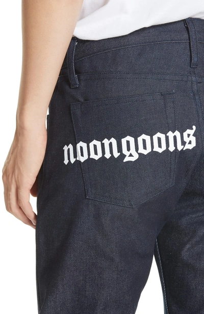 Shop Noon Goons Zeros Slim Fit Denim Jeans In Blue