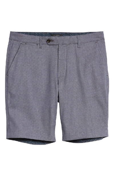 Shop Ted Baker Beshor Slim Fit Stretch Cotton Shorts In Navy
