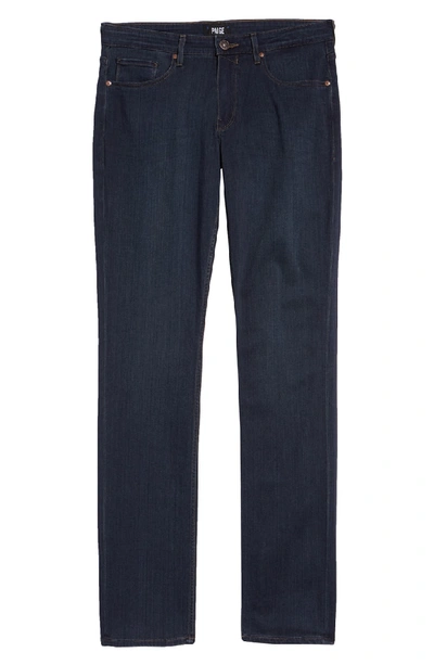 Shop Paige Federal Slim Straight Leg Jeans In Cellar/ Cellar