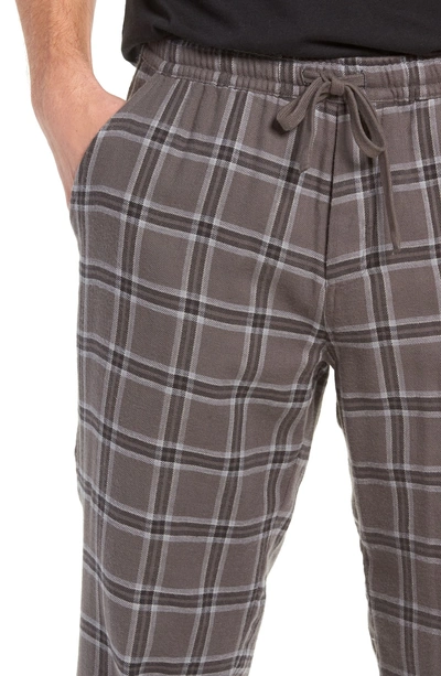 Shop Ugg Grant Pajama Set In Charcoal/ Black