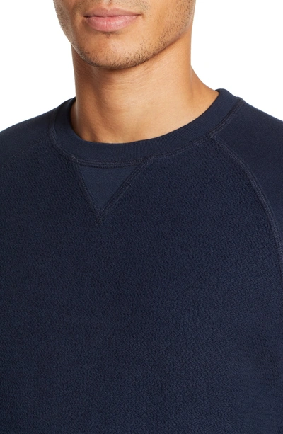 Shop Southern Tide Cliff Cottage Fleece Pullover In True Navy