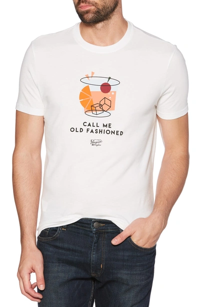 Shop Original Penguin Call Me Old Fashioned T-shirt In Bright White