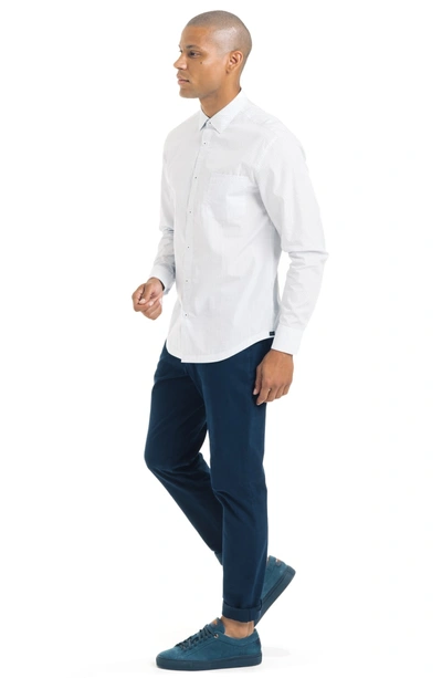 Shop Good Man Brand Slim Fit Dot Shirt In White