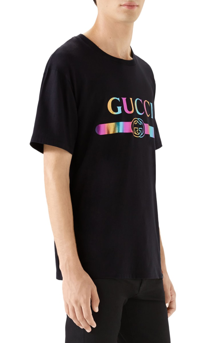 gucci holographic shirt