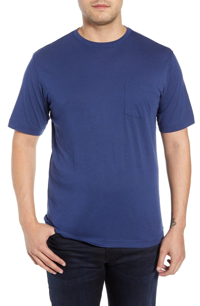 Shop Peter Millar Summer Pocket T-shirt In Atlantic Blue