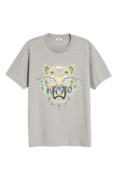 Shop Kenzo Dragon Tiger Graphic T-shirt In Dark Grey