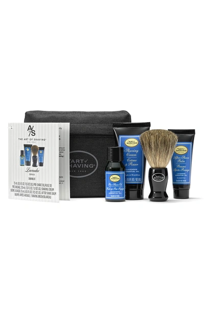 Shop The Art Of Shaving Travel Size Starter Kit & Bag In Lavender