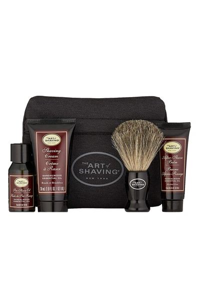 Shop The Art Of Shaving Travel Size Starter Kit & Bag In Sandalwood