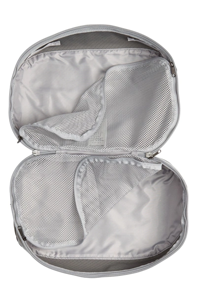 Shop Patagonia Black Hole Recycled Water Resistant Large Cube Travel Kit In Hex Grey