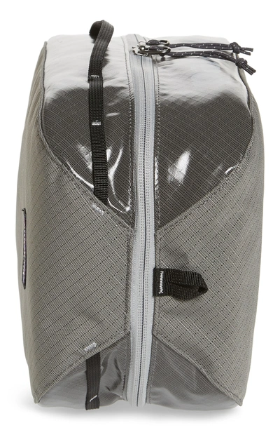 Shop Patagonia Black Hole Recycled Water Resistant Large Cube Travel Kit In Hex Grey