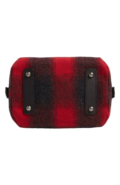 Shop Pendleton Essential Travel Pouch In Red Charcoal Mix