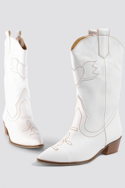Shop Trendyol Fly Pu Boots - White