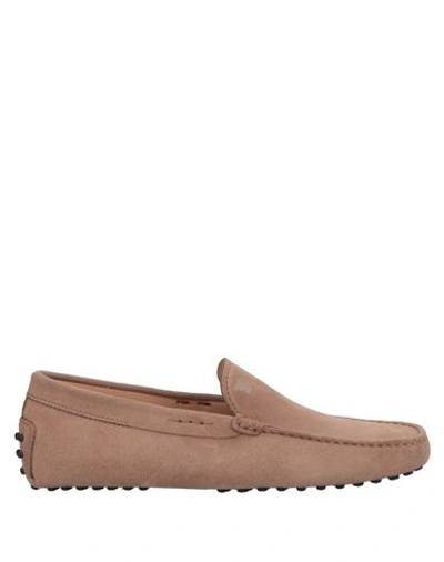 Shop Tod's Loafers In Beige