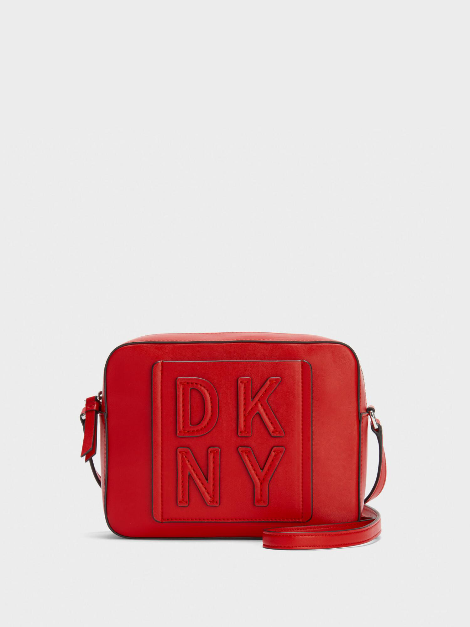 dkny tilly stacked logo camera bag