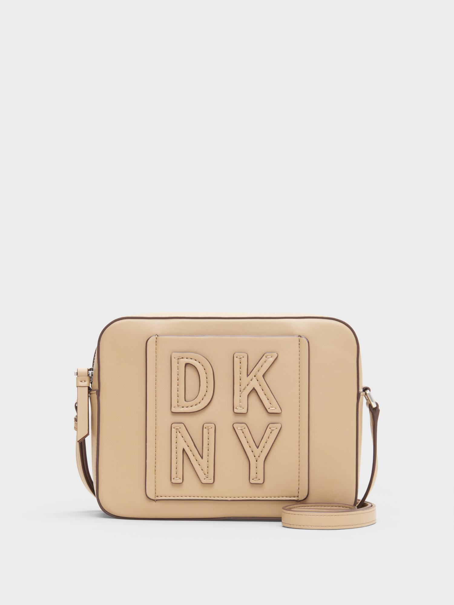 dkny tilly stacked logo camera bag